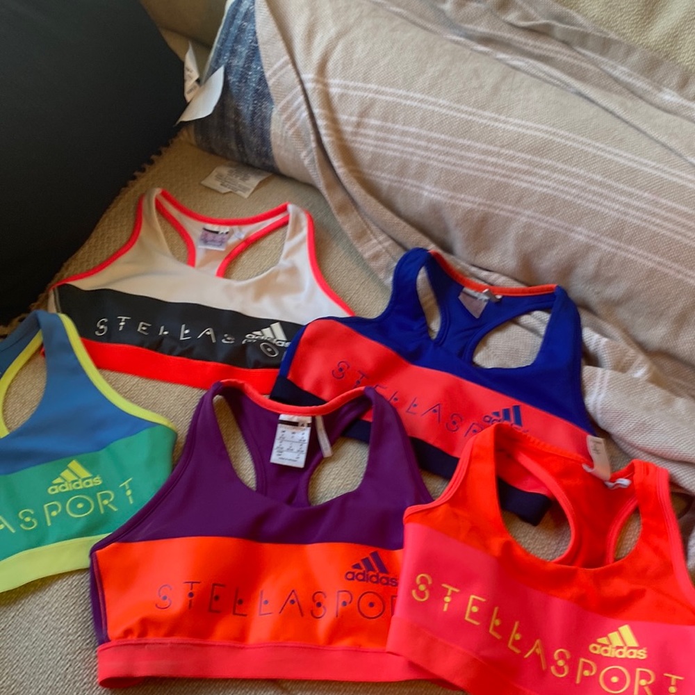 Lot of 5 Stella McCartney sports bras (S)